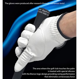 Brence Synthetic Leather Durable Water-registant Golf Glove for Men Women