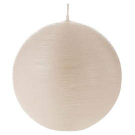 Bougies La Francaise - Ball Candle - Made in Europe, Pearly White Color, 200g, +/- 15-Hour Burn Time - Diameter 3.15 inches