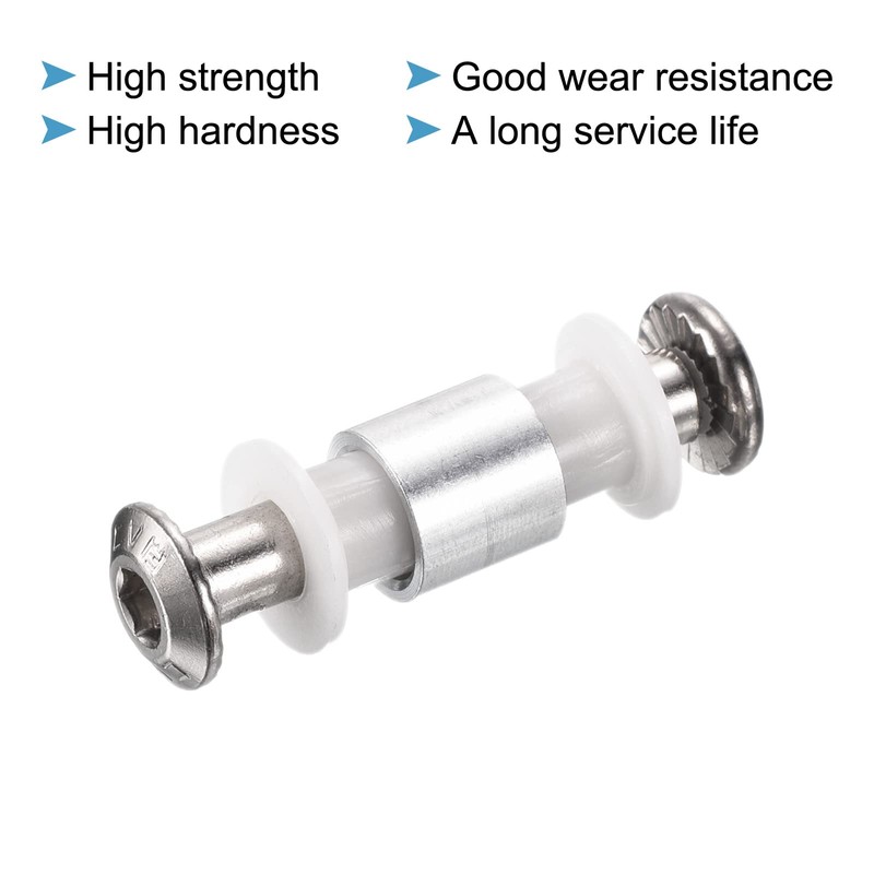 PATIKIL Inline Skate Axle Screw Replacement, 1 Set Roller Wheel