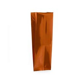 50ea - 3-1/4 X 2-1/2 X 13 Copper Foil Gusset Bag-Pkg Gusset - 2 1/2''