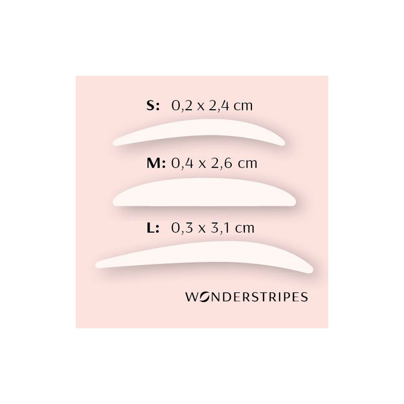 Wonderstripes Eyelid Plasters Clear Size S-M