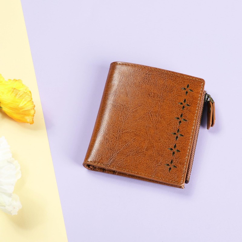 Lavemi Ultra Thin Small Compact Leather Womens Girls Wallets RFID