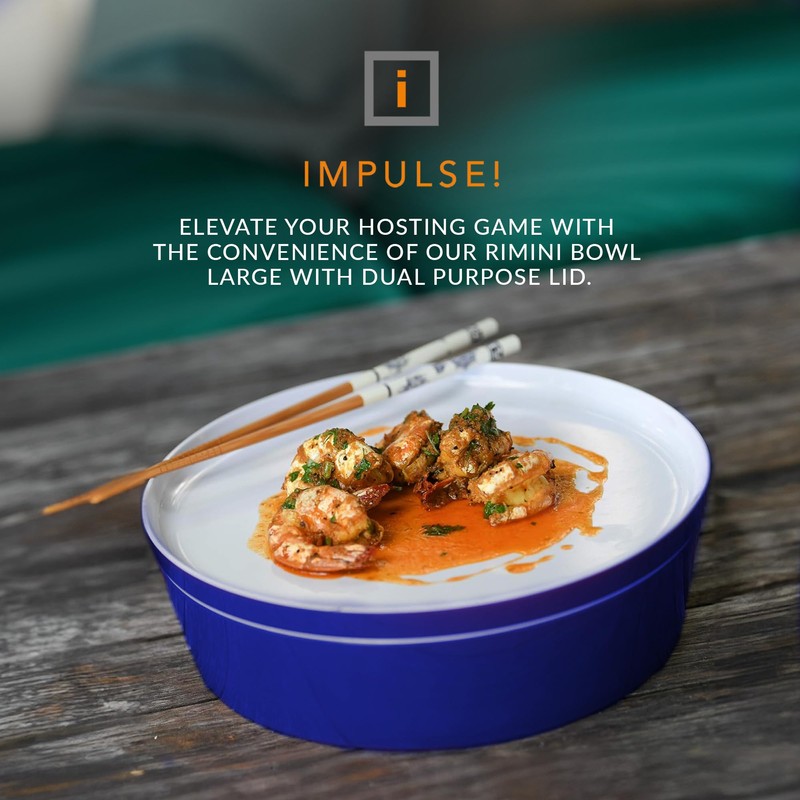 IMPULSE! Rimini Large Red Melamine Bowl – Bright & Stylish