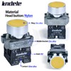 2Pcs 22MM Momentary Push Button Switch 10Amp Yellow 1NO 1NC