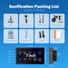 Haudio Double Din Portable Wireless CarPlay Screen for Car, 7"
