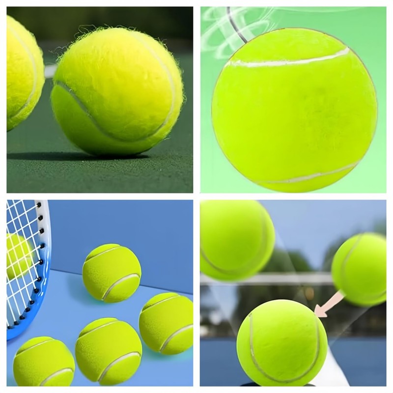 Wzenclave 4pcs Tennis Trainer Set with Elastic String Includes 4