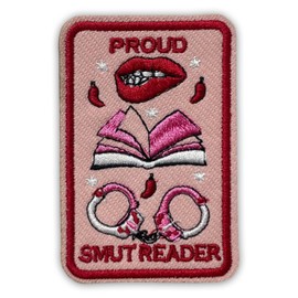 Proud Sm*t - Parche para lector de labios de 3 pulgadas, libro, cierre de meme sarcástico para planchar o coser bordado, parches de tela para sombreros de camionero, ropa, mochila, accesorios de