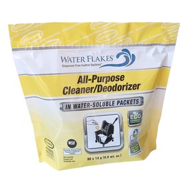 Water Flakes Stearns All-Purpose Cleaner/Deodorizer in Premeasured Packets (1 resealable bag per case - 90 x 0.5 oz. packets)