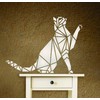 Cat Stencil - 23 x 16.5 cm - Reusable Geometric