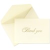 Crane & Co. Gold Hand Engraved Thank You Note (CN1716)