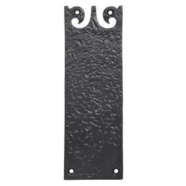 SKANDH Iron Black Antique Powder Coated 8.9" X 2.9" Inch Postal Letter Plate Mail Slot for Front Door, LP-6057