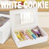 KEYIDO 20 Pack Cookie Boxes with Window, 8.5”×5.5”×2” Sweet Boxes
