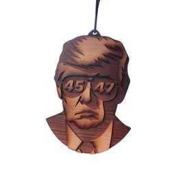 Freedom Hanger - Trump Car Air Freshener - Wood Air Freshener - Car Odor Eliminator - Made in USA
