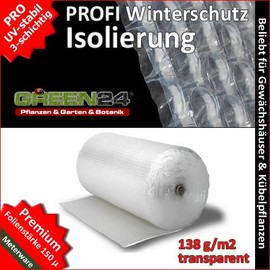 GREEN24 PRO3 Bubble Wrap Insulation Film Pimple Film Premium Film for Winter Protection for Greenhouse and Plants Frost Protection Film Length as Required