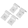 TOPINCN 4Pcs Aquarium Cover Bracket Stainless Steel Fish Glass Cover