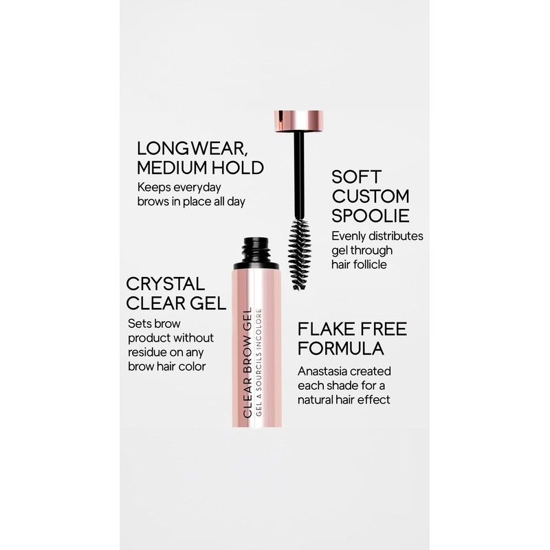 Anastasia Brow Gel For Eyebrow Control, Clear 10ml (7.93g)