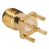 100Pcs RF Coaxial Cable Adapter Female Coax Line Connector Base
