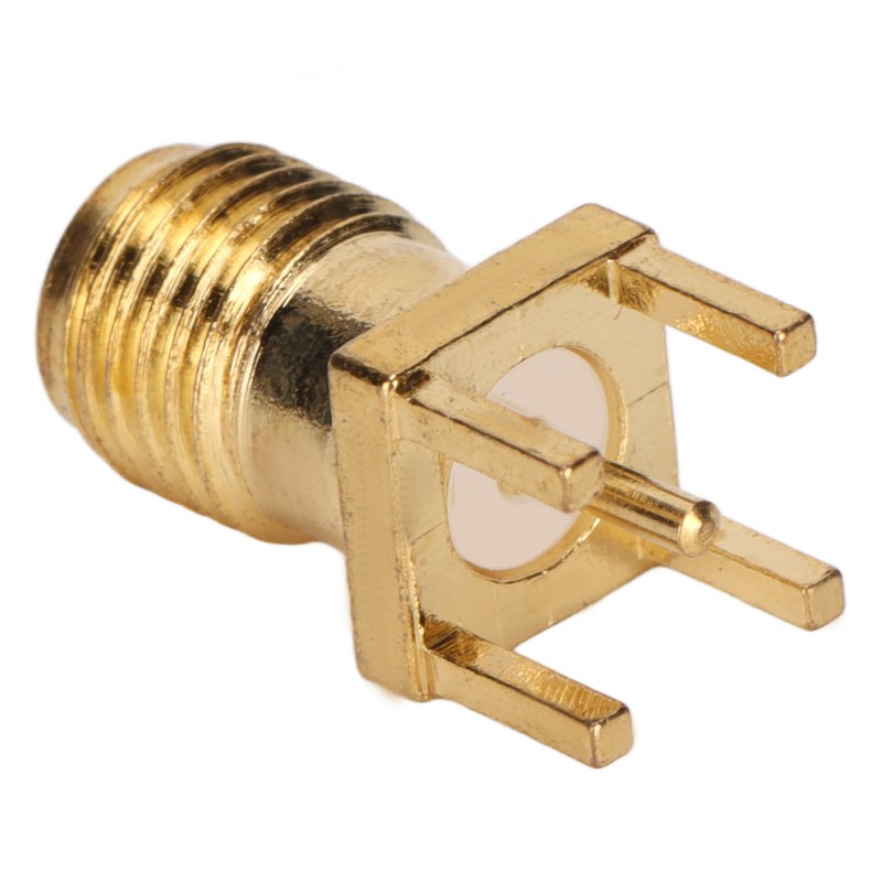 100Pcs RF Coaxial Cable Adapter Female Coax Line Connector Base