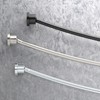 Gatco 827C Modern Minimalist Curved Shower Rod Set, 42"-72", Chrome