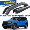 Goodyear Shatterproof in-Channel Window Deflectors for Ford Bronco Sport 2021-2026,