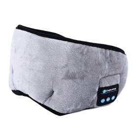 Sleep Eye Patch Soft Wireless Sleeping Headphone Eye Cover Airplane Travel Meditation Grey