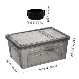 Totority Turtle and Snake Enclosure Ventilated Safe Reptile Supply and Breeding Box