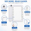 4X LED Handheld Magnifier for Reading – Rectangular Full-Page Magnifying