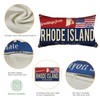 Rhode Island Throw Pillow Cover 12x20 Set of 2, Rhode
