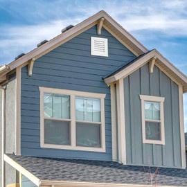 Aukivon 2 Pack 12''x12'' Aluminum Gable Vent with Replaceable Screen, Louvered Attic & Shed Vent for Exterior Doors, Walls, House (White)