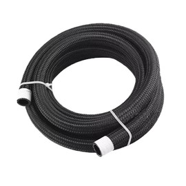 12AN 10FT Hose Fuel line CPE Braided Nylon Stainless Steel Transmission Oil Cooler Line Coolant Hose Fuel Line Pump Gas, Exhaust Gas, Vacuum, Hydraulic Oil Diesel Hose Line(Not for E85)