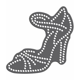 Rhinestone Genie HIGH Heel-Elegant 5" Magnetic Rhinestone Template, Black