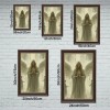 24x36 Wood Grain and Gold Frame Love All for Wedding