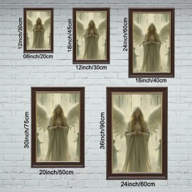 24x36 Wood Grain and Gold Frame Love All for Wedding Gift Displaysize: 24*36Inch, color: Gold