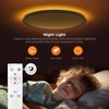 Matane 15.4in LED Flush Mount Ceiling Light Fixture with Remote,