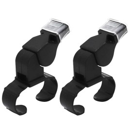 2 PCS Handheld Whistle,Finger Grip Sport Referee Whistle,Reusable Referee Whistle, Loud Crisp Sound Whistle,Plastic Sports Whistles, for Training and Outdoor Camping
