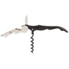 Pulltap's Double-Hinged Waiters Corkscrew, Black and Stainless Steel