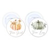 Whaline 50 Pcs Fall Pumpkin Gender Reveal Button Pins Team