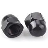 5/16-18" Black Acorn Cap Nuts, Acorn Nut Stainless Steel 18-8(304),