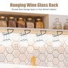 Yetene 9 Pack 14 Inch Black Wine Glass Rack Hanging