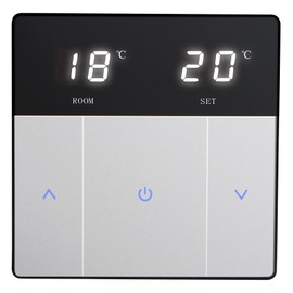 Wengart Room Thermostat WG808 for Electric Underfloor Heating Systems, Touch Button AC230V Max16A with 3 m Sensor, Only Suitable for 86 x 86 mm Installation Box