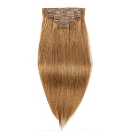 ELIHAIR Seamless Clip In Hair Extensions for Women Human Hair Invisible Natural Hair 160g 7pcs/pack 20inch Straight #10 Color