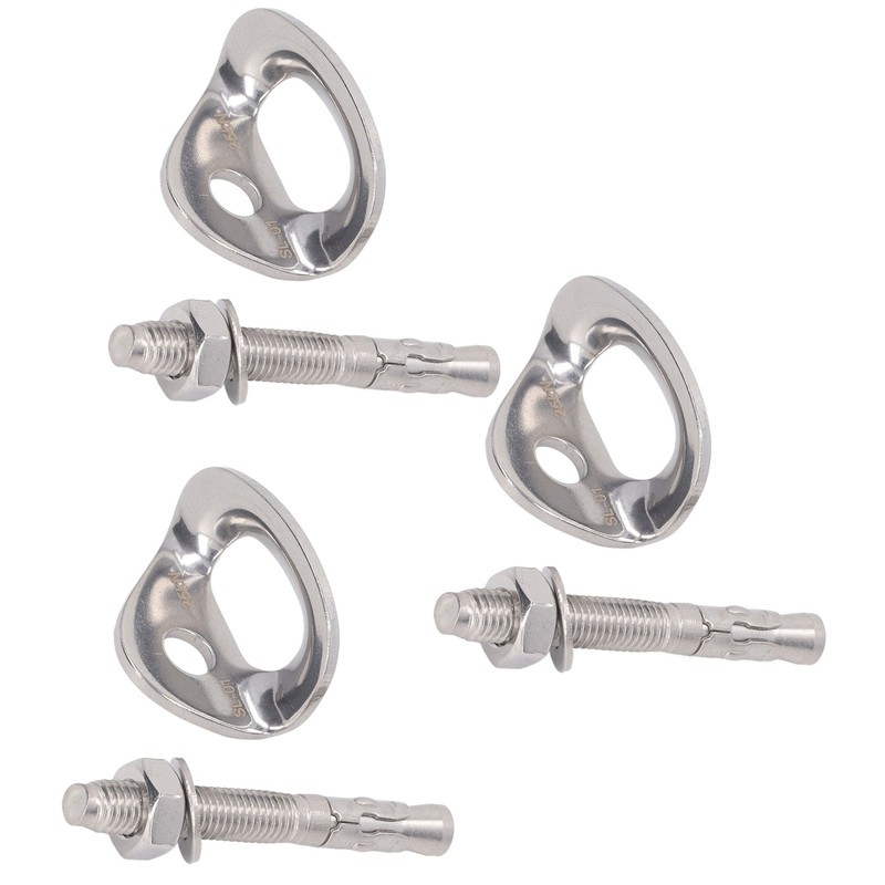 3Pair Rock Climbing Bolt Hanger Stainless Steel Climbing Anchor for