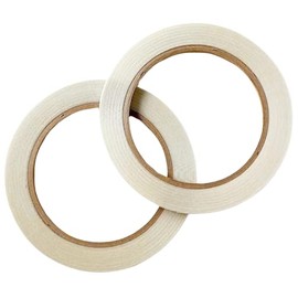 ONAO Double Sided Shoji Tape - 0.2" x 131.2 ft (65.6 ft x 2 Rolls) - Heavy Duty Shoji Paper Tape for Shoji Screen Repair, White, Made in Japan