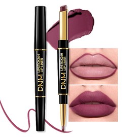 evpct 1Pcs More Berry Lip Liner and Lipstick Set Kit for Women, DNM Matte Lips Kit with Lip Liner Lip Stains Long Lasting Waterproof 24 Hour Lipstick and Lip Liners Combo Lipliners Pencil 29#