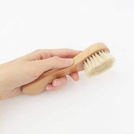 Set 1 Cepillo Facial Y 1 Cepillo Corporal Ovalado Ideal Para Exfoliar Eliminar Celulas Muertas Aclara Piel Y La Suaviza