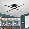 JERANDO Modern LED Ceiling Light Fixture, 21W Sputnik Flush Mount
