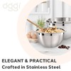 Oggi 3-Quart Two-Tone Stainless Steel Mixing Bowl, Great for Mixing,