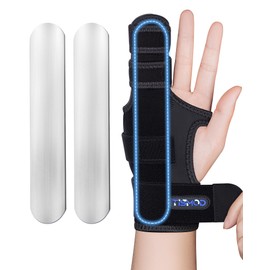 Finger Splint Brace,Supports Middle,Pinky,Ring,Metacarpals & Knuckles, Left Right Adjustable Hand Braces,Straightener for Trigger Fingers Splints,Broken,Arthritis,Fracture,Sprain,Injury,Tendonitis