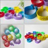 Poultry Bands, Pack of 100 Spiral Ring, Birds Foot Rings,