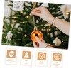 OHPHCALL Fillable Christmas Baubles 48pcs Large Red Christmas Tree Decorations